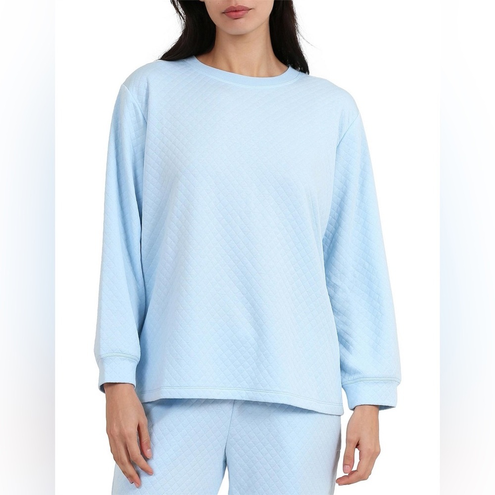 Papinelle Cosy Quilted Crew Neck Long Sleeve Pullover Women’s Size XL